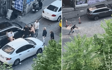 Beyoğlu'nda çıplak