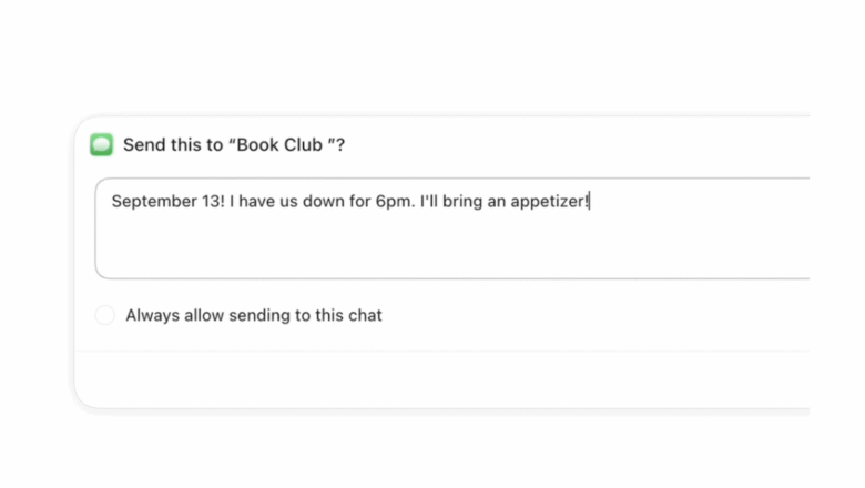 ChatGPT iMessage eklentisi